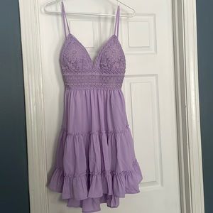 Lilac purple baby doll dress